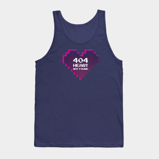 HEART NOT FOUND Tank Top by thatotherartist